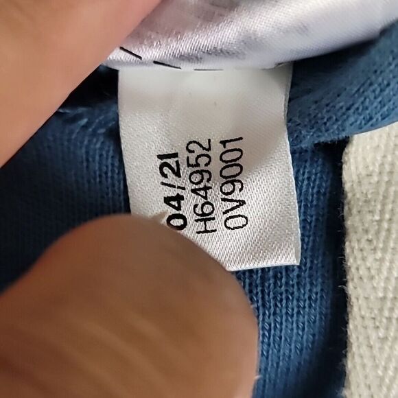 Adidas Blue‎ French Terry Cinch Pullover Hoodie Size Small NWT - Picture 4 of 11